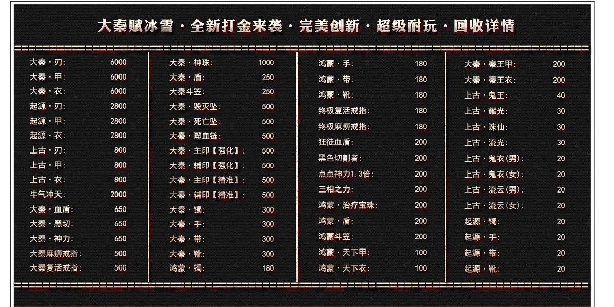 [gom引擎]大秦赋冰雪打米单职业版