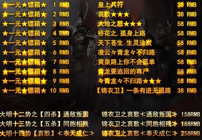 [gom引擎]锦衣卫之哀歌传奇一条龙单职业